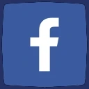 Facebook logo med link til Fjends Kunstforenings Facebook side