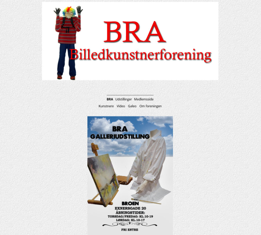 Link til BRA Billedkunstnerforenings hjemmeside