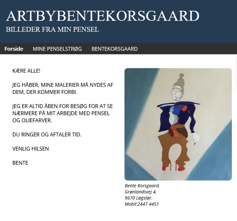 Link til Bente Korsgaards hjemmeside
