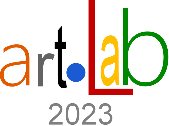 Billedet viser logoet for ArtoLab arrangmentet i forbindelse med Forårsudstillingen med link til omtale